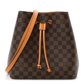LOUIS VUITTON Damier Ebene Neonoe MM Safran