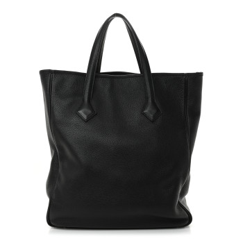 HERMES Taurillon Clemence Victoria II Cabas 35 Black