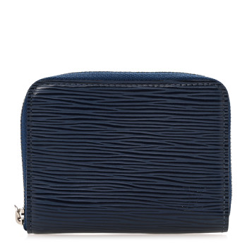 LOUIS VUITTON Epi Zippy Coin Purse Indigo