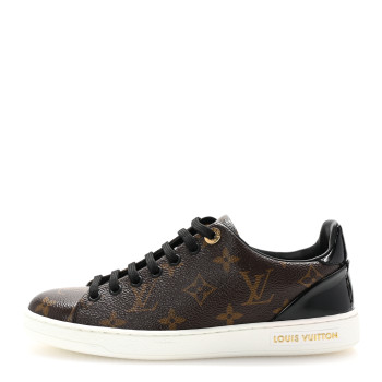 LOUIS VUITTON Patent Monogram Frontrow Sneakers 36