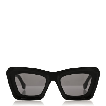 LOEWE Acetate Anagram Cat Eye Sunglasses LW40145I Black