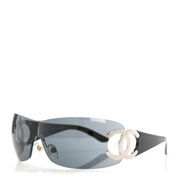 CHANEL Frameless CC Logo Sunglasses 4125 Black