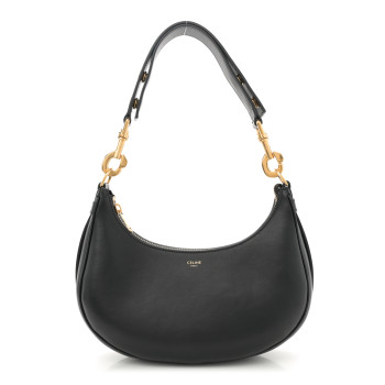 CELINE Smooth Calfskin Medium Strap Ava Shoulder Bag Black