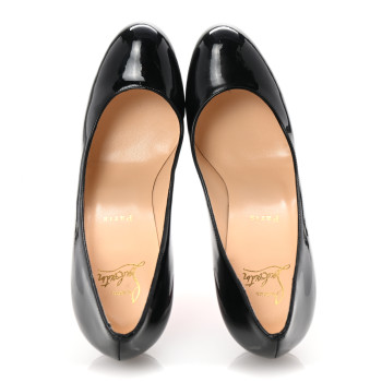 CHRISTIAN LOUBOUTIN Patent New Simple 120 Pumps 38.5 Black