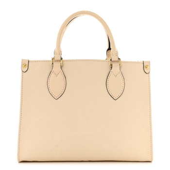 LOUIS VUITTON Empreinte Monogram Giant Onthego PM Cream Beige