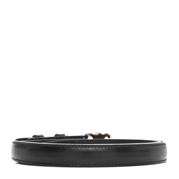 CELINE Box Calfskin Small 18mm Triomphe Belt 75 30 Black