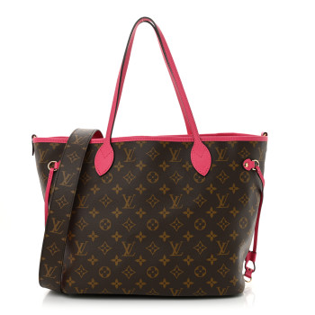 LOUIS VUITTON Monogram Inside Out Neverfull Bandouliere Rose Pondichery