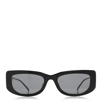 PRADA Acetate Sunglasses SPR 14Y Black Slate Gray