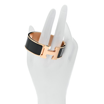 HERMES Enamel Wide Clic Clac H Bracelet GM