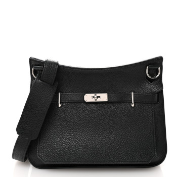 HERMES Taurillon Clemence Jypsiere 28 Black