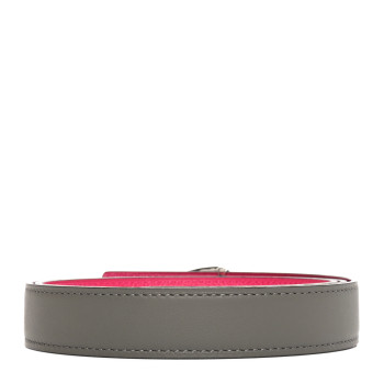 HERMES Swift Epsom 13mm Cavaliere Belt 90 36 Gris Meyer Rose Mexico