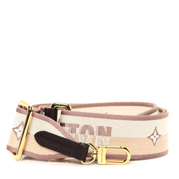 LOUIS VUITTON Jacquard Speedy Bandouliere 20 Shoulder Strap Beige Brown