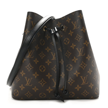 LOUIS VUITTON Monogram Neonoe MM Black