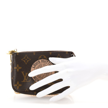 LOUIS VUITTON Monogram Complice Trunks and Bags Mini Pochette Accessories Beige