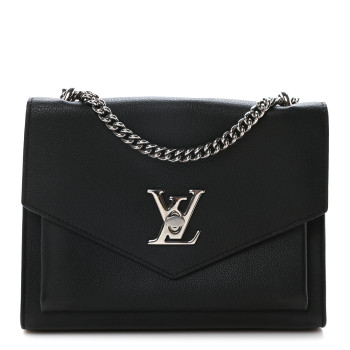 LOUIS VUITTON Soft Calfskin My Lockme Chain Bag BB Black