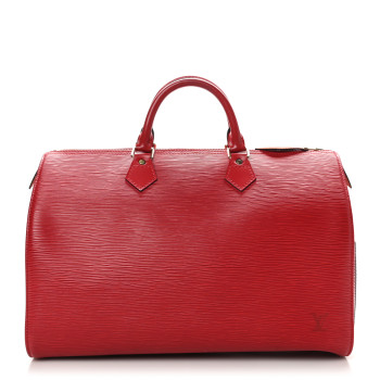 LOUIS VUITTON Epi Speedy 35 Castillan Red