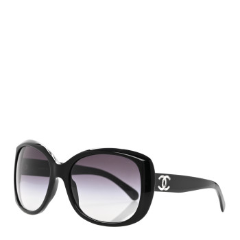 CHANEL Acetate Polarized CC Sunglasses 5183 Black