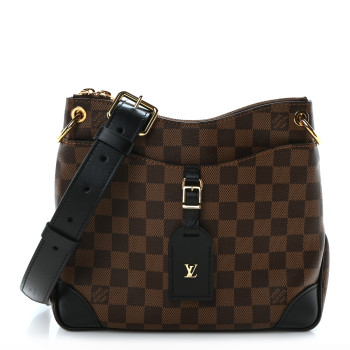 LOUIS VUITTON Damier Ebene Odeon PM Black