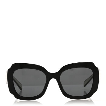 PRADA Acetate Square Sunglasses SPR 16Y White Dark Grey