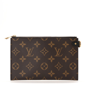 LOUIS VUITTON Monogram Low Key Hobo MM Pochette Cognac