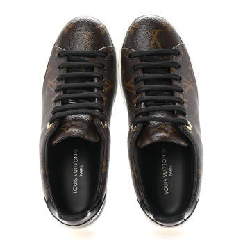 LOUIS VUITTON Patent Monogram Frontrow Sneakers 36