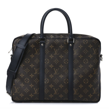 LOUIS VUITTON Monogram Macassar Porte-Documents Voyage PM