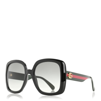 GUCCI Acetate Square GG Web Sunglasses GG0713S Black