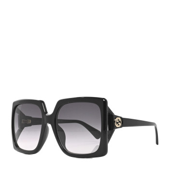 GUCCI Acetate Square Frame Sunglasses GG0876S Black