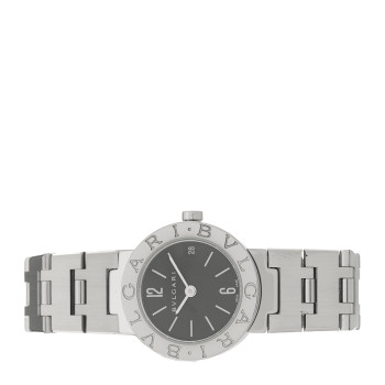 BULGARI Stainless Steel 23mm Quartz Watch Black
