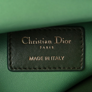 CHRISTIAN DIOR Calfskin Sequin Gradient Stitched Mini Lady