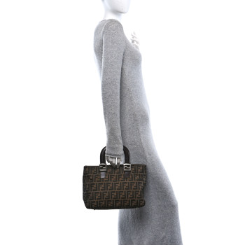 FENDI Zucca Small Holdall Tote Tobacco