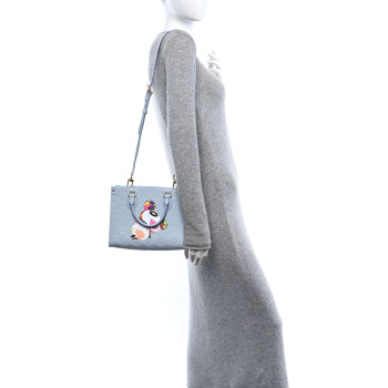 LOUIS VUITTON LV X TM Empreinte Monogram Onthego PM Washed Blue