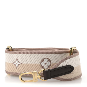 LOUIS VUITTON Jacquard Speedy Bandouliere 20 Shoulder Strap Beige Brown