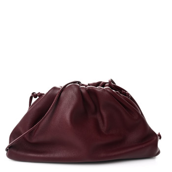 BOTTEGA VENETA Butter Calfskin The Mini Pouch Bordeaux