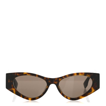 FENDI Acetate O'Lock Cat Eye Sunglasses FE40049I Tortoise Black