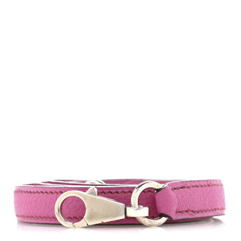 HERMES Chevre Mini Kelly Shoulder Strap Fuchsia