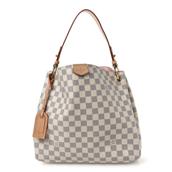 LOUIS VUITTON Damier Azur Graceful PM Rose Ballerine