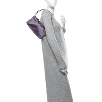 PRADA Satin Raso Shoulder Bag Glicine