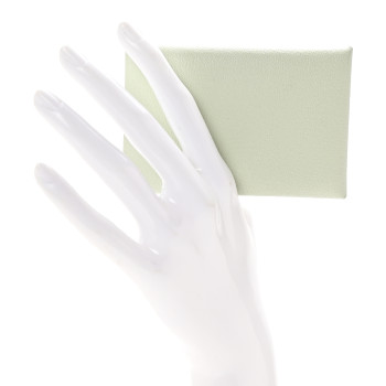 HERMES Chevre Mysore Verso Calvi Card Case Vert Fizz Bleu Zephyr