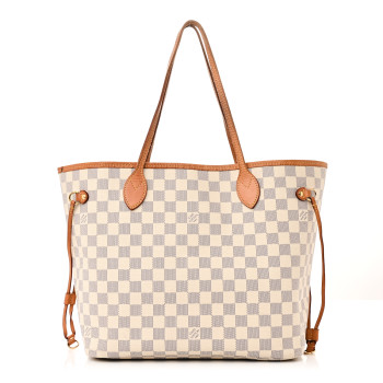 LOUIS VUITTON Damier Azur Neo Neverfull MM Rose Ballerine