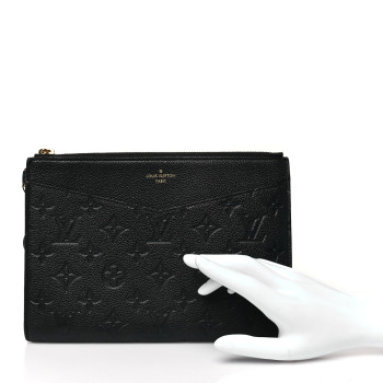 LOUIS VUITTON Empreinte Pochette Melanie MM Black