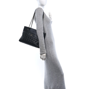 CHANEL Caviar Quilted Urban Companion Shopping Tote Black