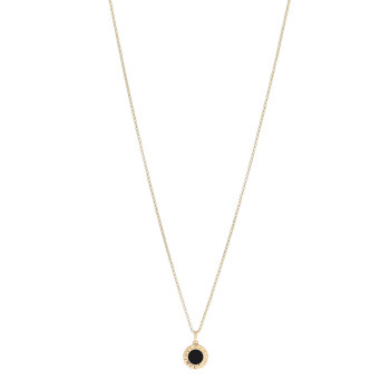 BULGARI 18K Yellow Gold Black Onyx BVLGARI BVLGARI Pendant Necklace