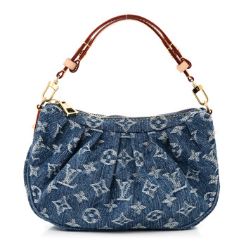 LOUIS VUITTON Monogram Denim Pochette Valley Blue