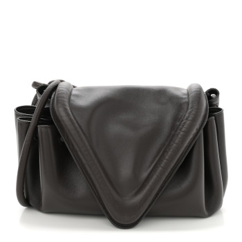 BOTTEGA VENETA Lambskin Small Beak Triangle Flap Shoulder Bag Fondant
