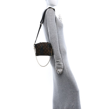 LOUIS VUITTON Monogram Petite Malle Souple Black