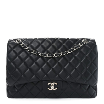 CHANEL Caviar Quilted Maxi Single Flap Black