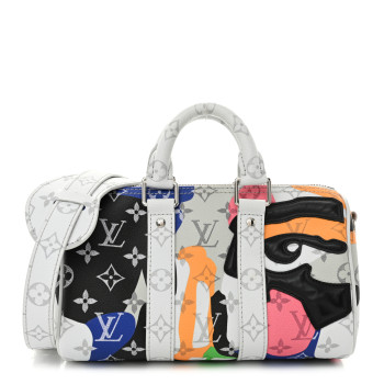 LOUIS VUITTON Monogram Calfskin Keepall Bandouliere 25 Multicolor