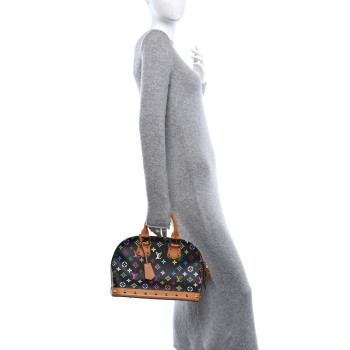 LOUIS VUITTON Monogram Multicolor Alma PM Black