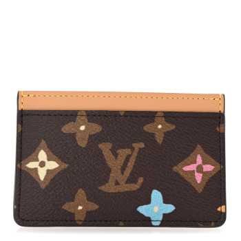 LOUIS VUITTON Monogram Craggy Card Holder Chocolate